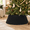 Black-Large, variant on Christmas Tree Collar Skirt for 9-12ft Artificial Trees, Brown, X-Large