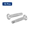 thumbnail image 3 of #14 x 1-1/4" Self Drilling Screws, 10 Pack Phillips Pan Head Self Tapping Screws, 3 of 5