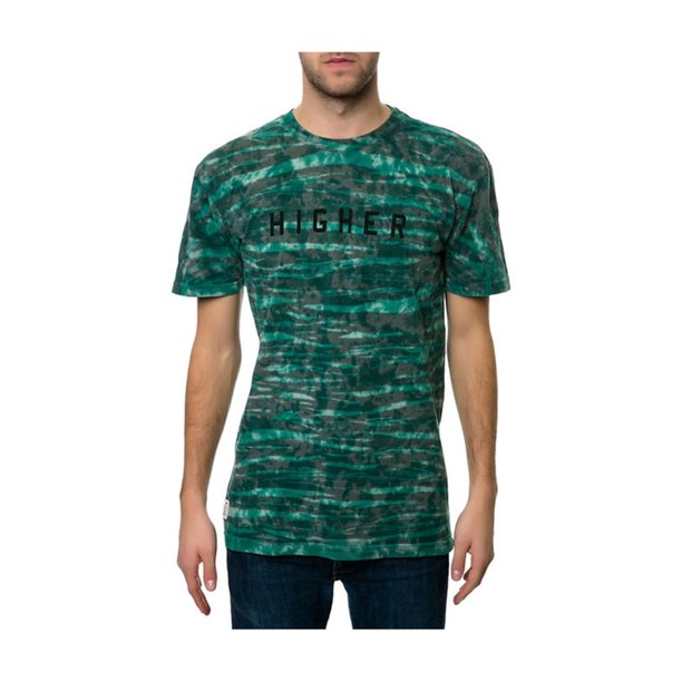 América. Camiseta gráfica The Higher Quality para hombre, verde, pequeña Emerica. Camiseta gráfica