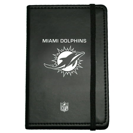 C.R. Gibson Small Leather Bound Journal, Miami Dolphins (N912014WM)