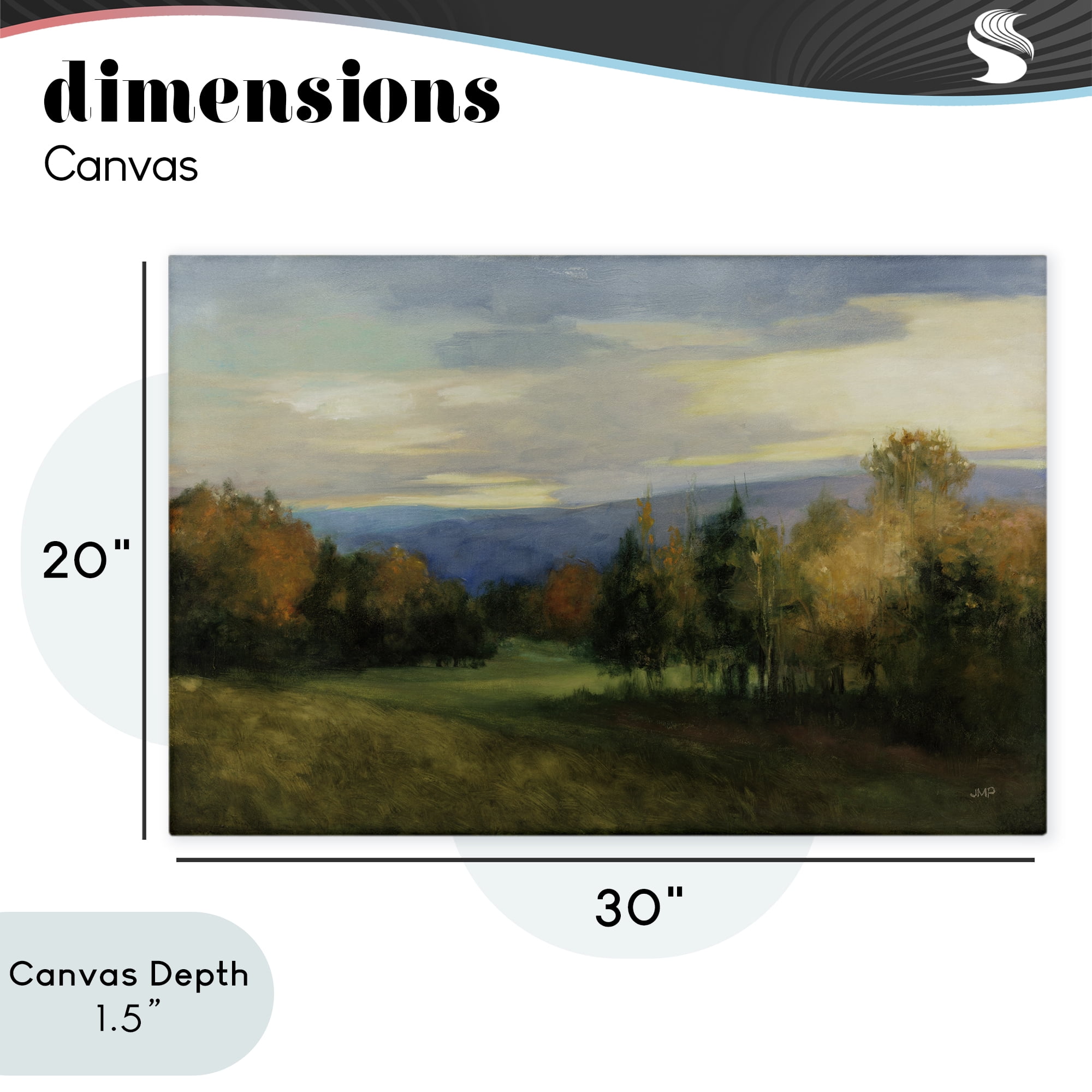 Stupell Industries October Meadow Countryside Canvas Wall Art, design by Julia Purinton