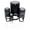 Black, variant on Dotted Circle Outline Self-Inking Rubber Stamp Ink Stamper - Black Ink - Mini 1/2 Inch