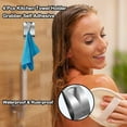 thumbnail image 7 of 4 PCS Self Adhesive Towel Hook,Kitchen Towel Holder Grabber,Stainless Steel Kitchen Dish Towel Holders,Wall Mount Non-Drilling Hangers,Hand Towel Hook for Bathroom$$Home Decor, Kitchen, & Other, 7 of 7