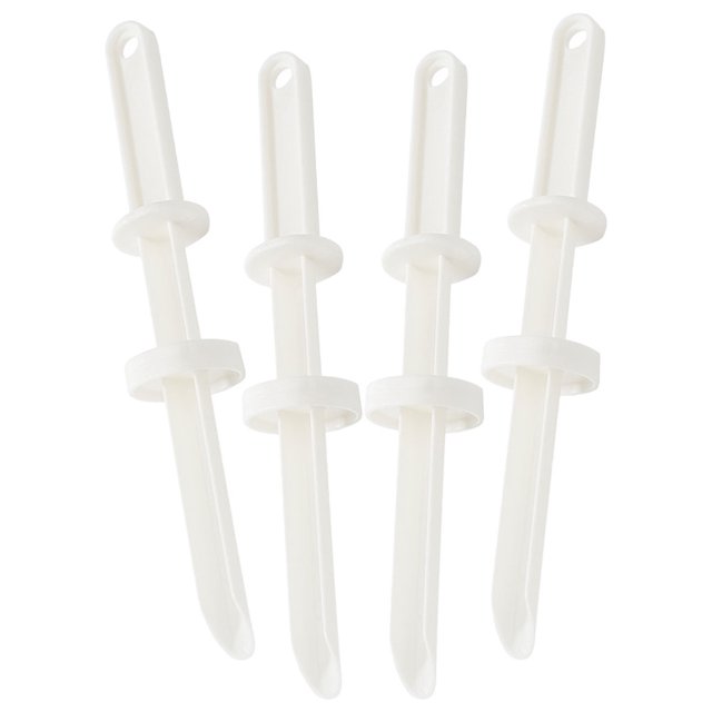 SEWACC Convenient Handheld Food Injector for Daily Use Safe and Washable PP Material White Pieces