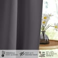 thumbnail image 6 of NICETOWN Door Curtain, French Door Curtains Blackout Thermal Insulated Curtain Sidelight Privacy for Window/Living Room, Grey, 25"x72", 1 Panel, 6 of 7
