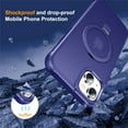 thumbnail image 6 of for iPhone 14 Plus Case with Invisible  Ring Stand Translucent iPhone 14 Plus Phone Case 6.7" [Compatible with MagSafe][-Grade Drop Protection][Great Grip Feeling], Klein Blue, 6 of 14