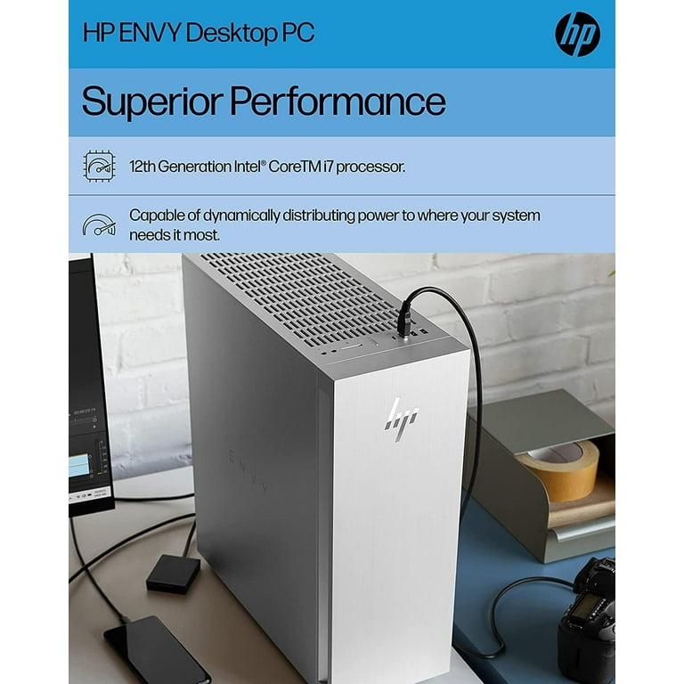 HP Envy Gaming Tower Desktop PC Computer, 12th Gen Intel 12cores
