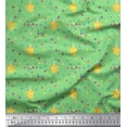 thumbnail image 1 of Soimoi Green Moss Georgette Fabric Boxes & Coffee Cups Decor Fabric Printed Yard 42 Inch Wide, 1 of 3