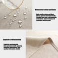 thumbnail image 5 of sruoe Tablecloth, Rectangle Tablecloths, Waterproof Oilproof Washable Foldable Modern Beige Tablecloths, Table Cloth for Dining, Home, Party, Picnic, Nylon Spandex, 5 of 5