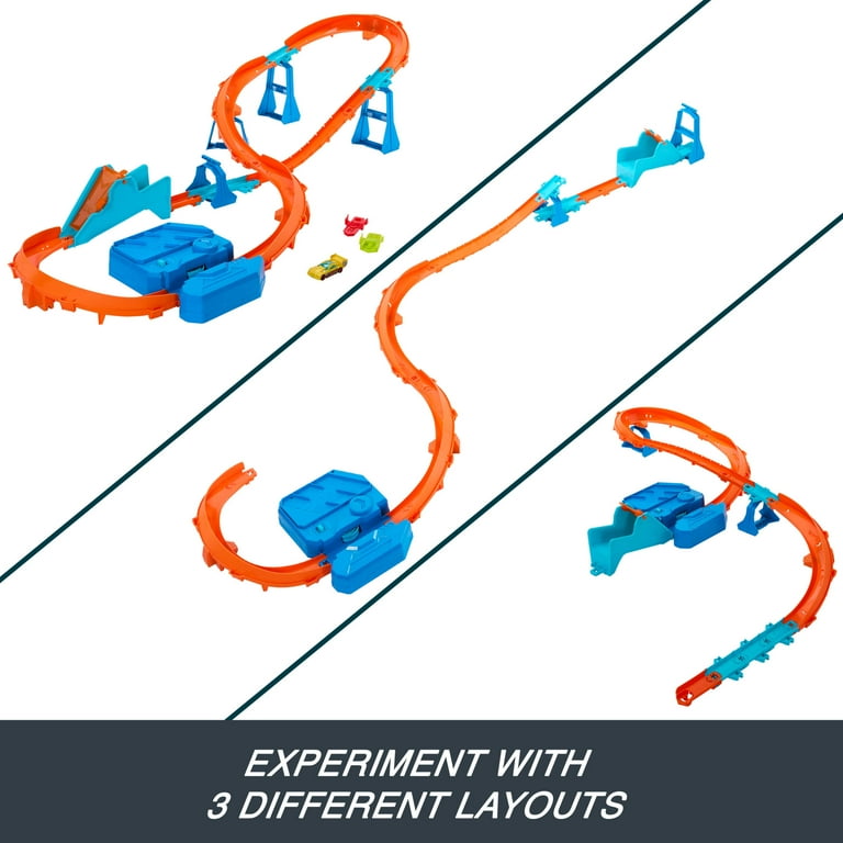 Hot Wheels Track Creator Boosted Jump Speedway Set, 1:64 Scale