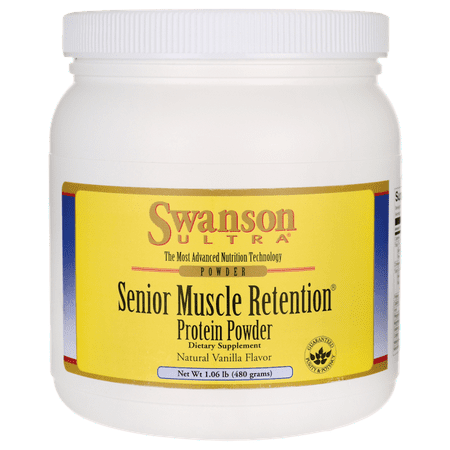 Swanson Senior Muscle Retention Protein Powder - Vanilla 1.06 lb