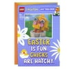 Hallmark Easter Card With LEGO Chick Kit (LEGO CREATOR Egg-stra Happy)