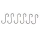 thumbnail image 3 of Estante para de Cocina, Soporte para Estante de Riel para Utensilios, Colgador de Gancho para Estante de Toallas de , Fácil de Instalar con 60cm con 6 ganchos Soledad Estante de la toalla del baño, 3 of 10
