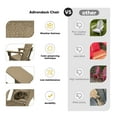 thumbnail image 5 of 2PCS Folding HDPE Adirondack Chair with 4 in 1 Cup Holder Tray, Outdoor Patio Plastic Adirondack Chairs Weather Resistant, Brown, 5 of 5