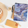 thumbnail image 4 of HELLHERO 1pcs Gift Bag Book Cover with Pocket Lightweight Polyester Book Storage Bag for Books Lovers Textbooks Friend 11.4 Inch X 8.66 Inch, Marble Pattern, 4 of 8