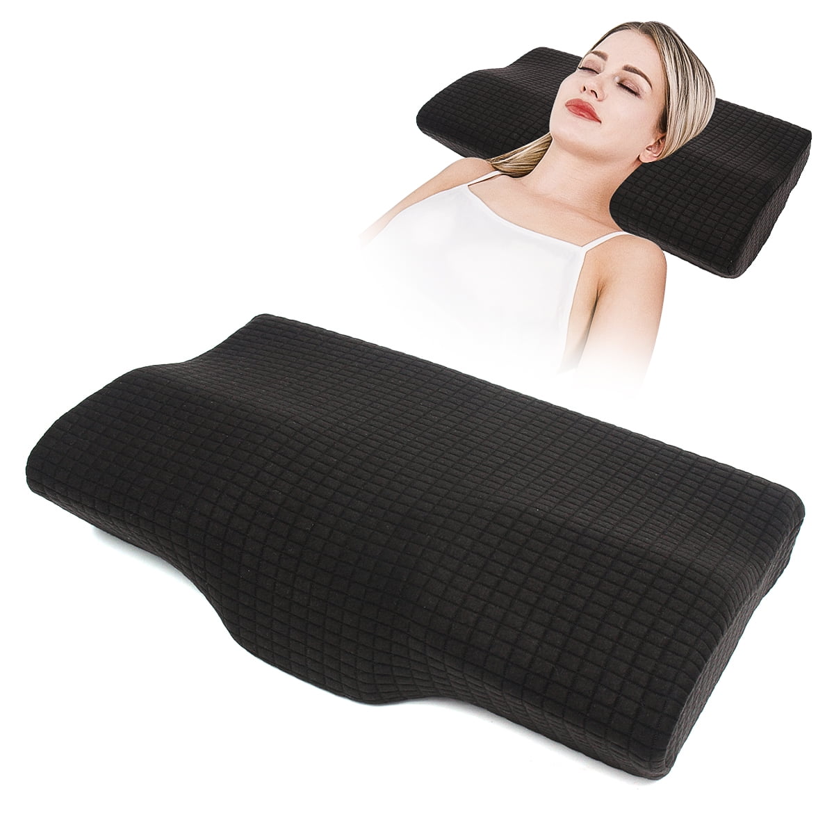 1pc Sleep Memory Foam Pillow Orthopaedic Hypoallergenic Head Neck Back Support 