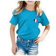 thumbnail image 1 of TZEWGL T-Shirts For Kid Sport Prints Short Sleeve Round Neck Basic Blouse For Newborns size 3-4T, 1 of 5