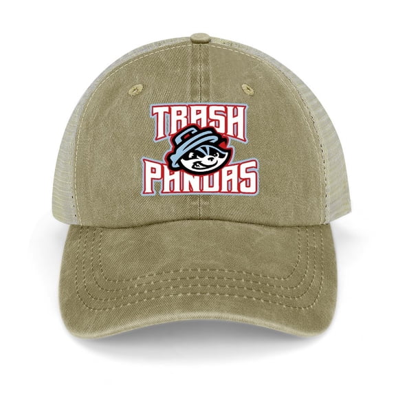 Trashed Panda Khaki Baseball Cap for Men Women, Adjustable Snapback Hats Trucker Hat