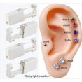 thumbnail image 3 of 4 Count Self Ear Piercing Gun Kits inside Piercing Earrings Disposable Safety 1/100 With Moment Tool With Ear Stud Pierce Kit 253+253, 3 of 5