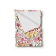 thumbnail image 2 of Daffodil Soft Flannel Fleece Throw Blanket, Mixed Plants and Wildflowers Blooms Pattern Tulips Daffodil Romantic Floral Art, Cozy Plush for Indoor and Outdoor Use, 50" x 70", Multicolor, by Ambesonne, 2 of 5