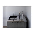 thumbnail image 4 of Pemberly Row Contemporary Utility Sink Cabinet Engineered Wood Smoky Oak, 4 of 5