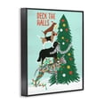 thumbnail image 2 of Stupell Industries - Deck The Halls Stacked Dogs Black Framed Giclee Art, 16 x 20, Made In USA, 2 of 7