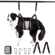Ownpets Pet Grooming Hammock, Breathable Dog Grooming Hammock with Carabiners, Pet Grooming Harness Sling for Grooming, Hair Nail Trimming Cutting & More Size M