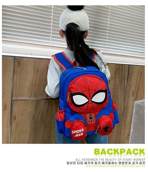 Spidey Man Backpack - 13In Superhero Schoolbags Laptop Travel Rucksack Bag, Spider Multifunctional Backpack,Gift for Students Go Back School