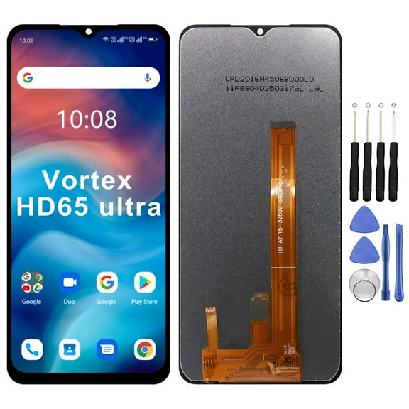 KIQ Replacement LCD Screen Full Assembly with Digitizer Compatible with Vortex HD65 ultra(Without Frame)