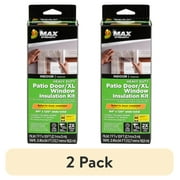 (2 pack) Duck Max Strength 84 in. x 120 in. Rolled Insulation Film Window Kit, Fits Patio Door/XL Window