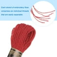 thumbnail image 4 of Uxcell 12 Skeins Embroidery Floss 8m Each Long Fiber Cotton Cross Stitch Thread Red, 4 of 6