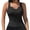 Black, variant on Tank Tops for Women Cotton Ribbed Knit Form Fitting Basic Sleeveless Top