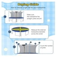 thumbnail image 5 of Trampoline Net, Trampoline Enclosure for 8 10 12 14 15 16Ft Round Trampoline with Double-Headed Zippers & Buckles, Weather-Resistant Sun-Protective Trampoline Replacement Net, 5 of 7