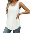 thumbnail image 5 of Aricy 3 pack Women Scoop Neck Tank Tops Plus Size Summer Sleeveless Tops Loose Fit Solid Color Casual Basic Vests Athletic Sport T-Shirt Tunic Blouse, 5 of 5