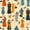 Color 4, variant on Retro Peel and Stick Wallpaper 17.7in x 9.8ft Chic Vintage Fashion Orange Dresses Blue Coats Contact Paper Vinyl Waterproof Self Adhesive Wall Paper for Bedroom Shelf Cabinet Renter Friendly