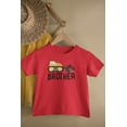 thumbnail image 5 of Old Glory Toddler Big Brother Construction Truck Digger Short Sleeve Graphic T Shirt, 5 of 6