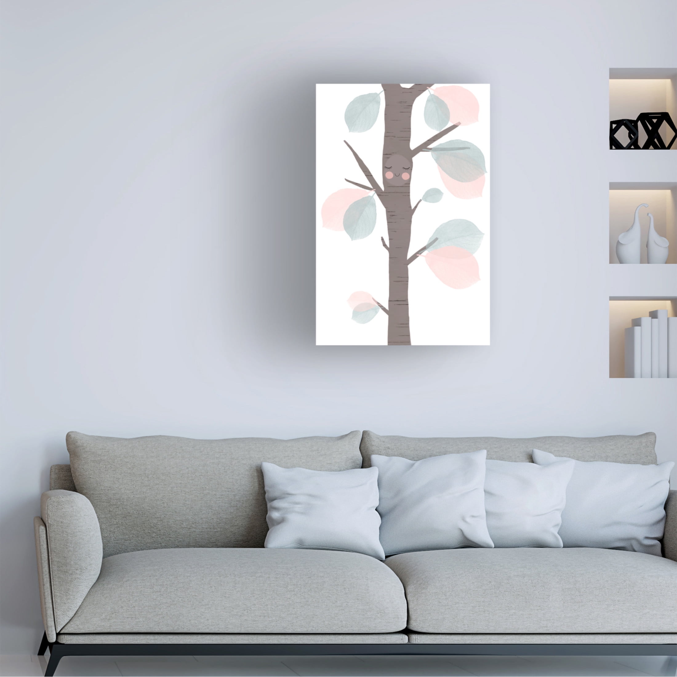 Canvas Wall Art - Treechild 'Little Tree' Wall Art for Living Room, Bedroom, or Office D?cor by Trademark Fine Art - 12 x 19 Inches