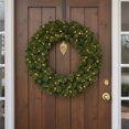 thumbnail image 1 of Vickerman Pre-Lit Double-Sided Grand Teton Artificial Christmas Wreath - 48" - Clear LED Lights, 1 of 2