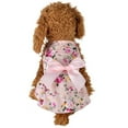 thumbnail image 5 of Travelwant Dog Floral Dress Pet Princess Dress  Puppy Dog Dress Pet Bowknot Princess Dress Puppy Floral Vest Skirt Pet Summer Dress Dog Cute Rosette Sundress Apparel for Small Dog Cat Pet, 5 of 5