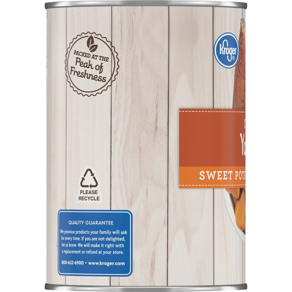 Kroger Cut Sweet Potato Yams in Syrup 40 oz - 3 Pack