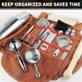 thumbnail image 4 of Bartending Tool Bag, Portable  Bar Case With Adjustable Shoulder Strap Easy Carry Storage Home Cocktail Making Bag, 4 of 8