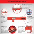 thumbnail image 4 of Equipment Lock Serrure de Porte Cargo CDL - Serrure de Porte Cargo en Acier - Accessoires et Rangement pour Camions - Sécurité Maximale - pour Camions Semi-Remorques et Conteneurs - Rouge Sécurité, 4 of 4