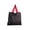 Black, variant on IPEWLEX Foldable Waterproof Reusable Nylon Shopping Bag with Hidden Compartment, Heavy Load Capacity, Stylish Multi-Color for Daily Grocery and Errands,20.08x16.93in