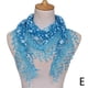 thumbnail image 3 of Elegante bufanda triangular transparente con borlas de encaje para mujer, diseño floral, ligera y transpirable, multifuncional para cuello, cabeza, cabello y muñecas., 3 of 5