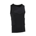 thumbnail image 5 of BAOSITY Mens Padded Vest Compression Vest Breathable Sleeveless Shirt Protective Shirt for Men Adults Basketball Outdoor Sports Rugby XXL, 5 of 8