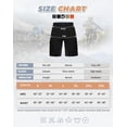 thumbnail image 6 of Hiauspor Mens Cycling Mountain Bike Shorts Padded with 6 Pockets Quick Dry Black L, 6 of 6