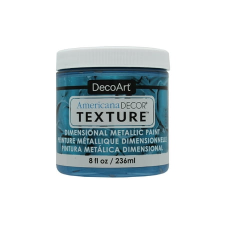 UPC: 0766218109736 | Decoart Americana Texture Metallics 8oz Dp Turquse