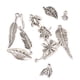 thumbnail image 5 of Conectador de Forma Hoja 50 Piezas + Conector de Forma de 20 Piezas Accesorios para DIY Collar Brazalete Gloria Encantos de plata tibetanos, 5 of 9