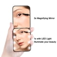 thumbnail image 3 of Espejo compacto Milishow LED con aumento 1x/3x, 3 of 4
