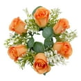 thumbnail image 1 of Anillo de vela de pilar Strade Fareast Limited corona artificial verde candelabro decorativo Naranja, 1 of 8